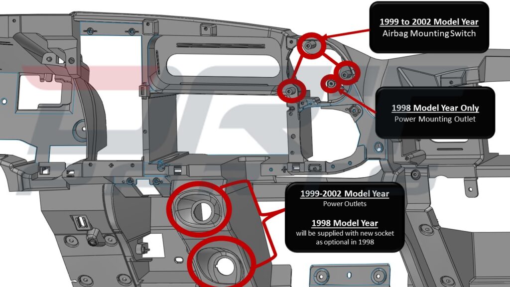 2nd Generation Dodge Reproduction Lower Dashboard